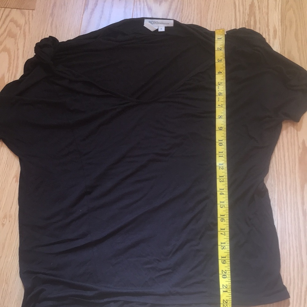 Bcbgeneration Small Black Split Sleeve Loose Fit … - image 6